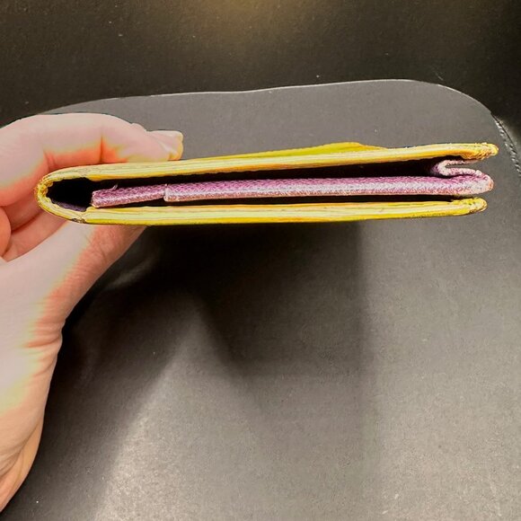 Louis Vuitton Yellow Epi Long Bifold Wallet w/Charm & Box & Dust Bag - EUC - Picture 5 of 9
